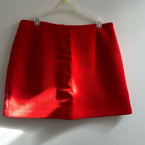 Red Mini Skirt - Picture 3 of 5
